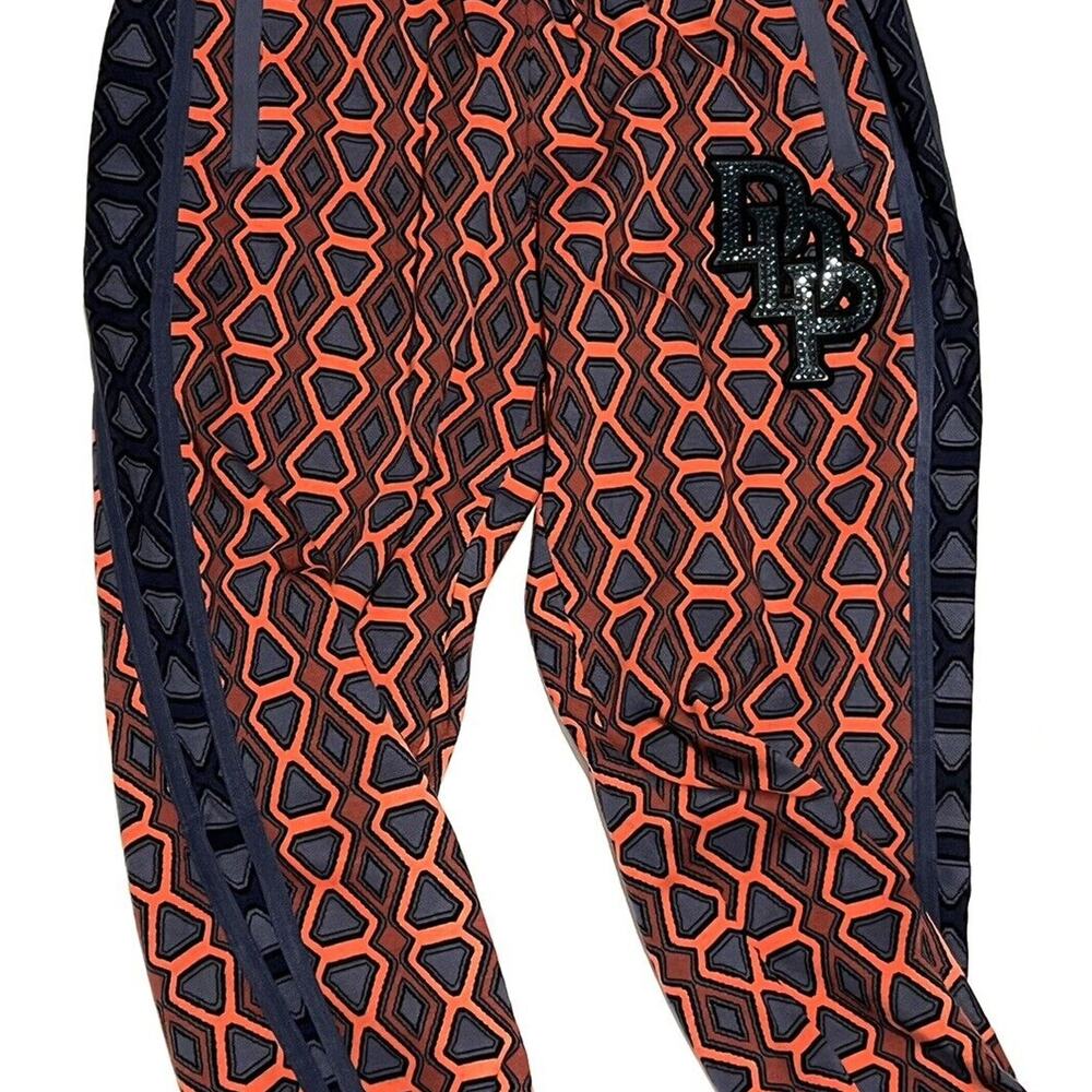 Puma x Dapper Dan T7 Pants Mens Blue Indigo Size M MEDIUM NWT AOP All Over Print